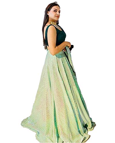 Indian Women Beautiful Exclusive Traditional Stylish 3 pcs Lehenga Choli L025 Green