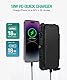 BLAVOR Solar Powerbank 20000mAh Tragbare Solar Ladegerät mit 4 Solarpanels, Outdoor wasserfester externer Akku mit 4 USB Ports 18W Schnelles Ladegerät QC 3.0 USB C Power Bank für Handy Tablet