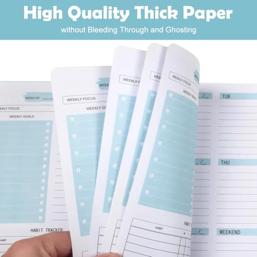 Image of Weekly Planner Diary 2026 A5 Waterproof Blue PP Cover 52 Pages