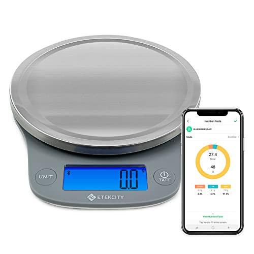 Etekcity Nutrition Smart Food Kitchen Scale, Digital Ounces and G...