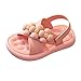 JLGY Sandales pour enfants et filles - Sandales de plage - Sandales d'été - Sandales individuelles - Semelle souple - Antidérapantes - Chaussures d'été - Fleurs - Pour enfants, Rose, 30