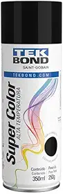 Tinta Spray Preto Brilhante Alta Temperatura Aerossol 350ml/250g