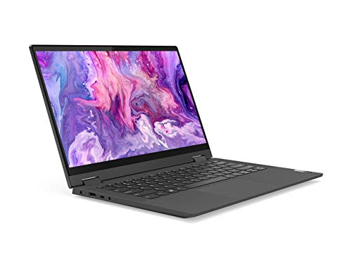 Image of Lenovo IdeaPad Flex 5 14-inch FHD Convertible, AMD Ryzen 3 4300U, 4GB RAM, 128GB SSD, Graphite Grey, Windows 10S, 81X2000HUS (Renewed)