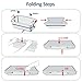 NEZART Multipurpose Collapsible Pet Bathtub with Water Drain Plug, Fold-able Bathtub for Puppy Small Dogs Cats, Portable & Space Saving Design, Gray