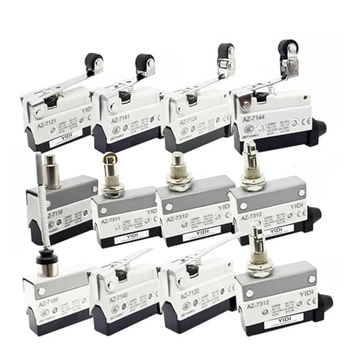 Microinterruptor estanco AZ-7141 con palanca de rodillo a 90 grados 10A 250VAC