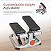 Sunny Health & Fitness Advanced Mini Home Steppers, Total Body Workout Stair Machine with Resistance Bands - SF-S0978