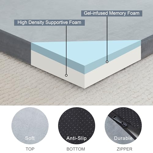 Kingfun-3-Inch-CertiPUR-US-Memory-Foam-Camping-Mattress-Waterproof-Roll-up-Sleeping-Pad-for-Adults-Comfortable-Thick-Floor-Sleeping-Mats-for-Car-Truck-Tent-with-Removable-Travel-Bag