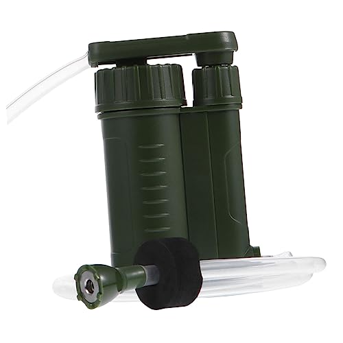 Abaodam 1 Filtro De Agua Para Camping Manual De Emergencia Dispositivo De Filtración De Agua Purificador De Agua De Filtración De Agua Abs Verde