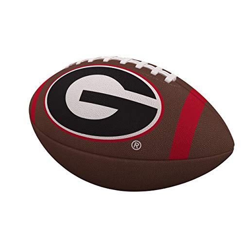 Logo Brands Georgia Team Stripe Full-Size Composite Football