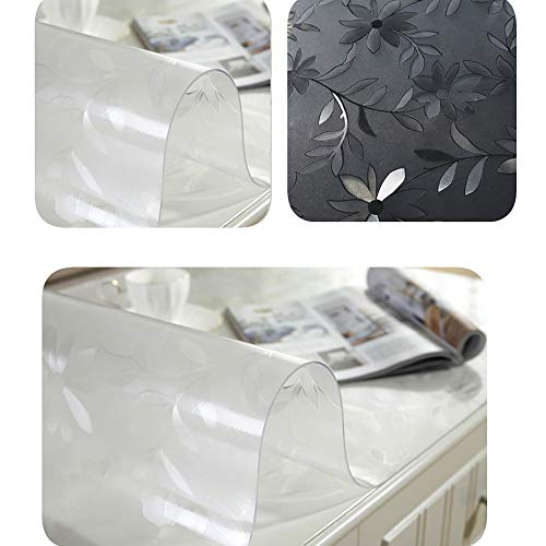 Nappe table basse anti-tache PVC transparent meuble TV cristal