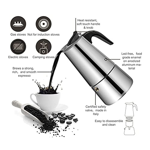 Cafetera Moka con capacidad 450 mL miniatura 7