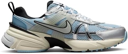 Nike Tênis feminino V2K Run, Azul psíquico/prata metálico/preto