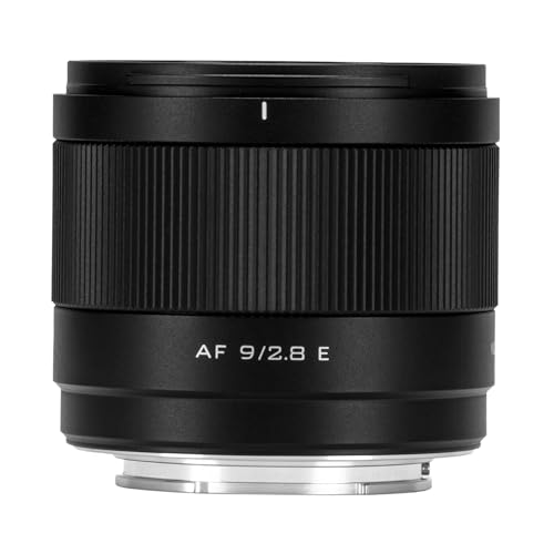 VILTROX 9mm F2.8 E, AF 9mm F2.8 E Mount Lens for Sony E, APS-C Prime Wide Angle Lens for Sony a6400 a6500 a6600 ZV-E10 FX30 a93 ZV-E10II a7Ⅲ a7RⅢ a7Ⅳ a7RⅣ a7CII