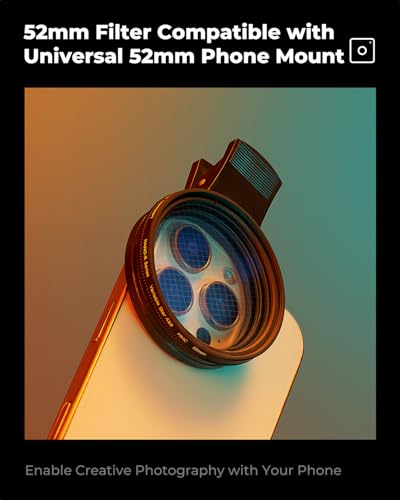 Image of K&F Concept 52mm Variable Star Filter Cross Screen Starburst Filter 4, 8 Points -18 Layer Coating Ultra Slim Optical Glas Camera Lens Filter with 3 Cleaning Cloth