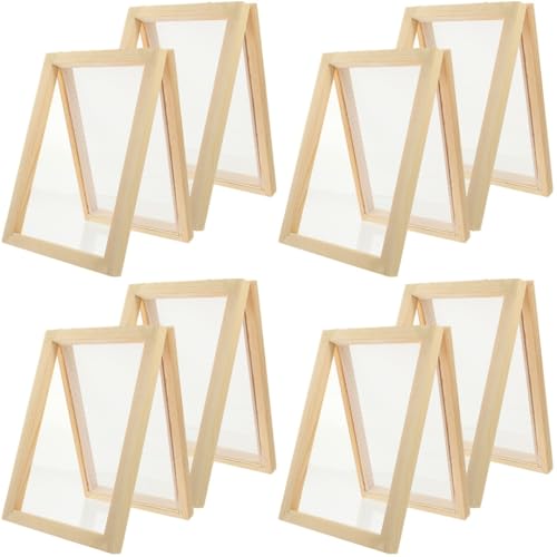 SEWACC 8 Stück Papierrahmen Handgeschöpftes Papier DIY Handwerk...