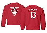 National Soccer 2021 Ecuador #13 Enner Valencia South American Cup Unisex Youth Sweatshirt Crewneck Sweater (Red, Youth - Small)