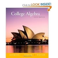 College Algebra 6th (Sixth) Edition byAufmann B006OPSQGU Book Cover