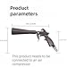 Car Air Blowgun Powerful Portable car Cleaning Gun for car, Home dusting and Other Work The air Gun Needs to be Used with an air Compressor(1 Large Brush Head, 5 Small Brush Heads, 1 Towel)