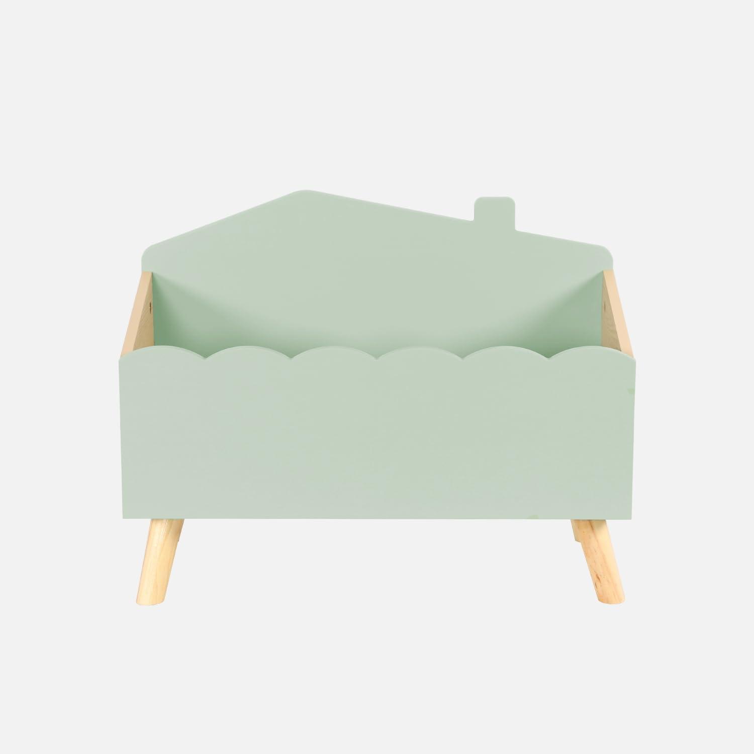 Sweeek Caja de almacenamiento infantil 58x28x44.5 cm Azul Verde