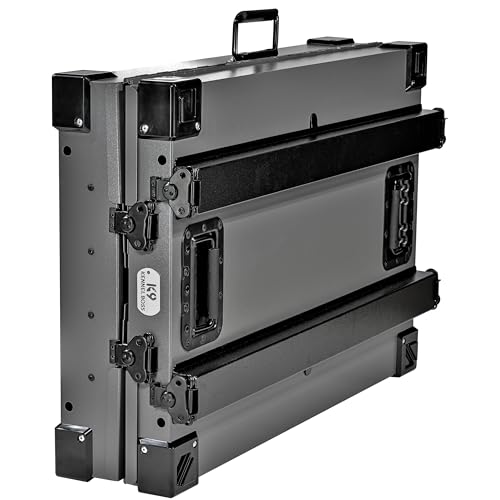 K9 Kennel Boss - Caixa de alumínio resistente totalmente dobrável revestida com pó para cães - Peque