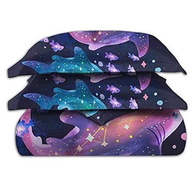3 Pcs Set Whale Shark Duvet Cover Set Heavyweight Bedding Sets Big Collection 3D Printing Comforter Set for Dorm Bedroom… 41p0HWzwrAL. SS400