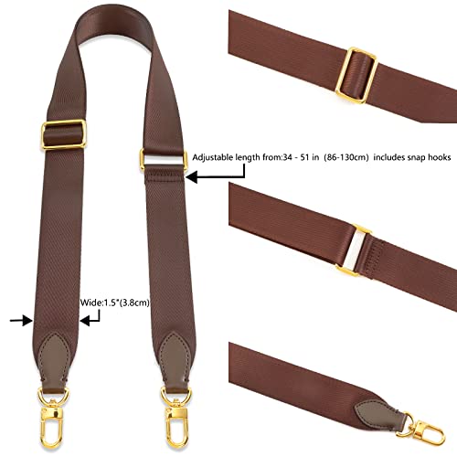 Image of Purse Strap Replacement Crossbody Handbag Stripe Wide Adjustable