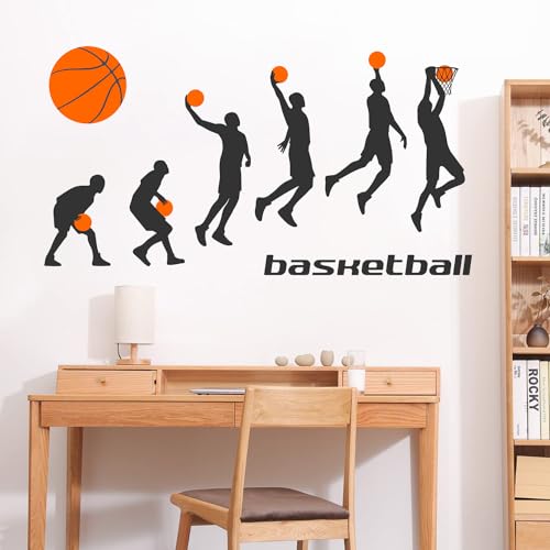 Vinilo Decorativo Deportista Baloncesto Slam Dunk 12x36 pulg