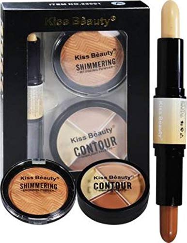 ClubComfort� Beauty Beauty Face 3in1 Contour Kit 23001 Concealer 34 GM