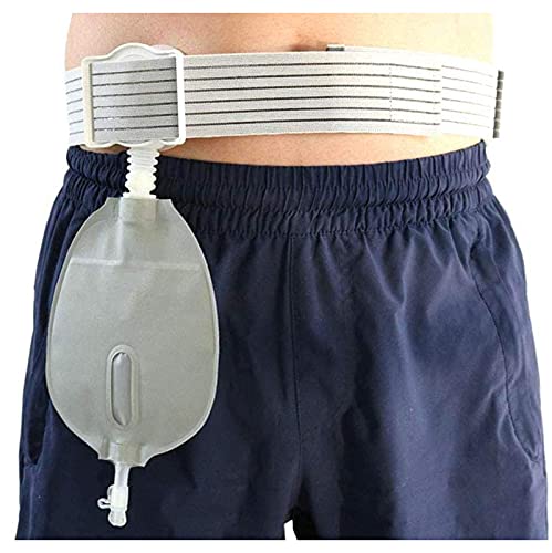 SHENXIAOMING Poche pour Stomie Urinaire avec Ceinture Ajustable - Orthèse De Reliure Abdominale avec Sac pour Stomie pour Colostomie Et Vessie Pleine Coupe - Ouverture De Stome 4CM