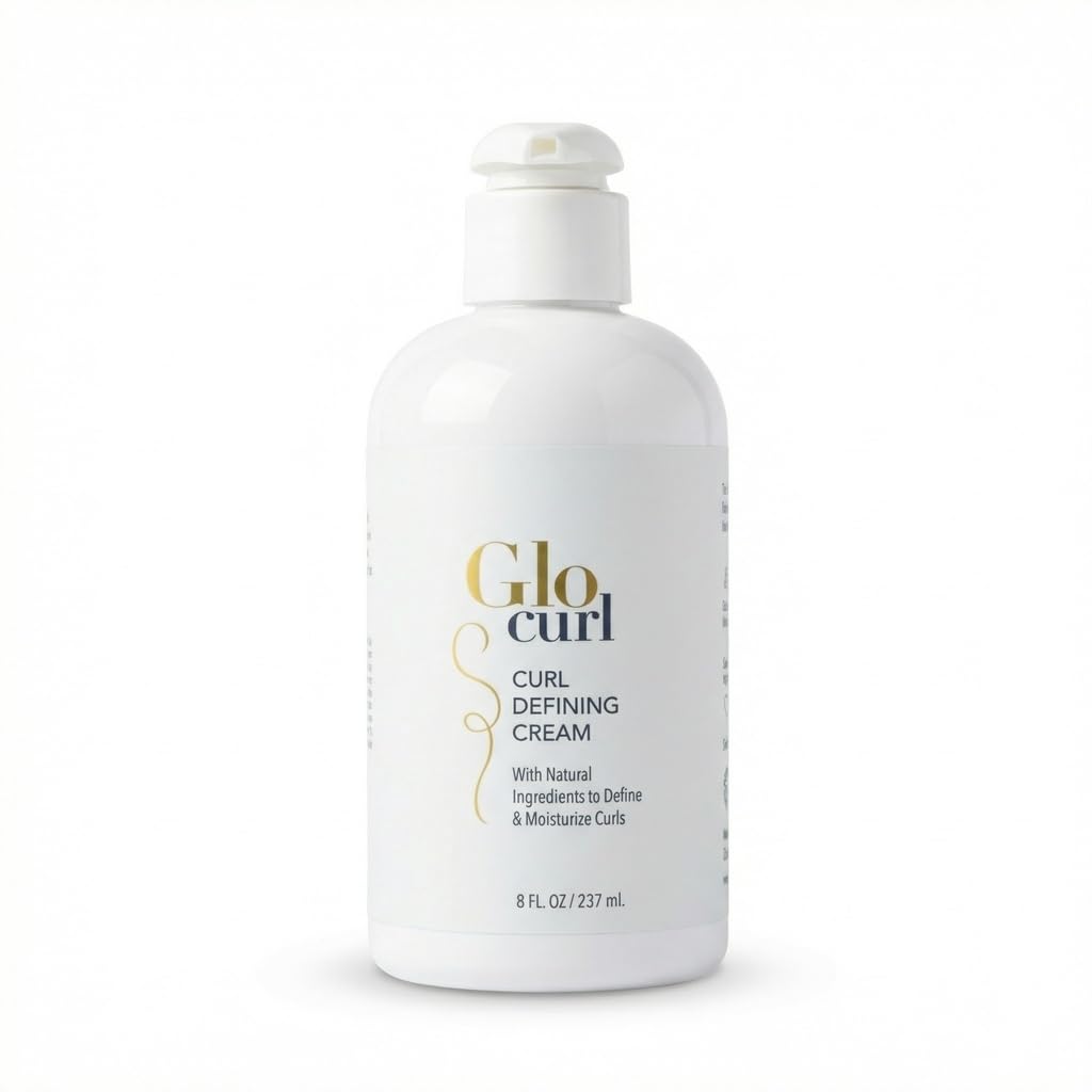 Curl Defining Cream Natural Vegan Formula with Biotin, Aloe Vera, Coconut Oil & Quinoa Protein. Defines, Moisturizes & Fights Frizz for All Curl Types.