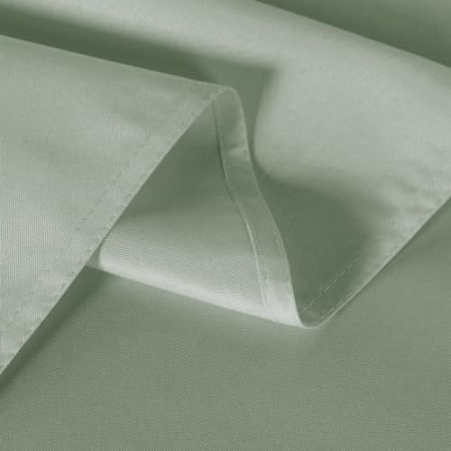 Image of sancua 2 Pack Sage Green Tablecloth 60 x 102 Inch, Rectangle Table Cloth for 6 Feet Tables - Stain and Wrinkle Resistant Washable Polyester Table Cover for Dining Tables, Buffet Parties and Camping