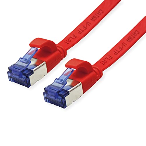VALUE Patch Cable Cat.6A (Class EA) FTP Extra Flat Red 2m, 2 m