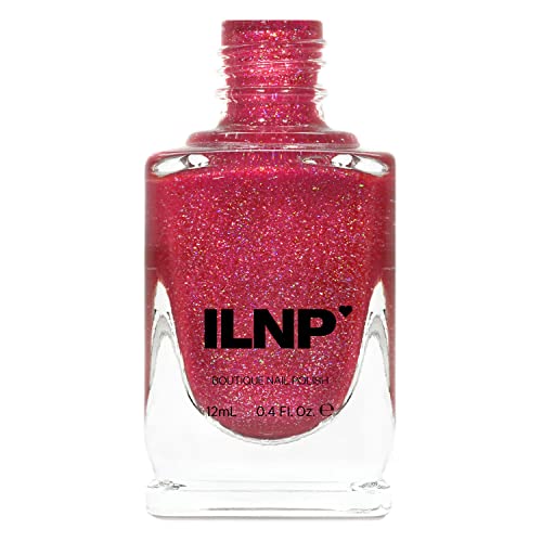 Image of ILNP Jello Shot - Paradise Pink Holographic Sheer Jelly Nail Polish