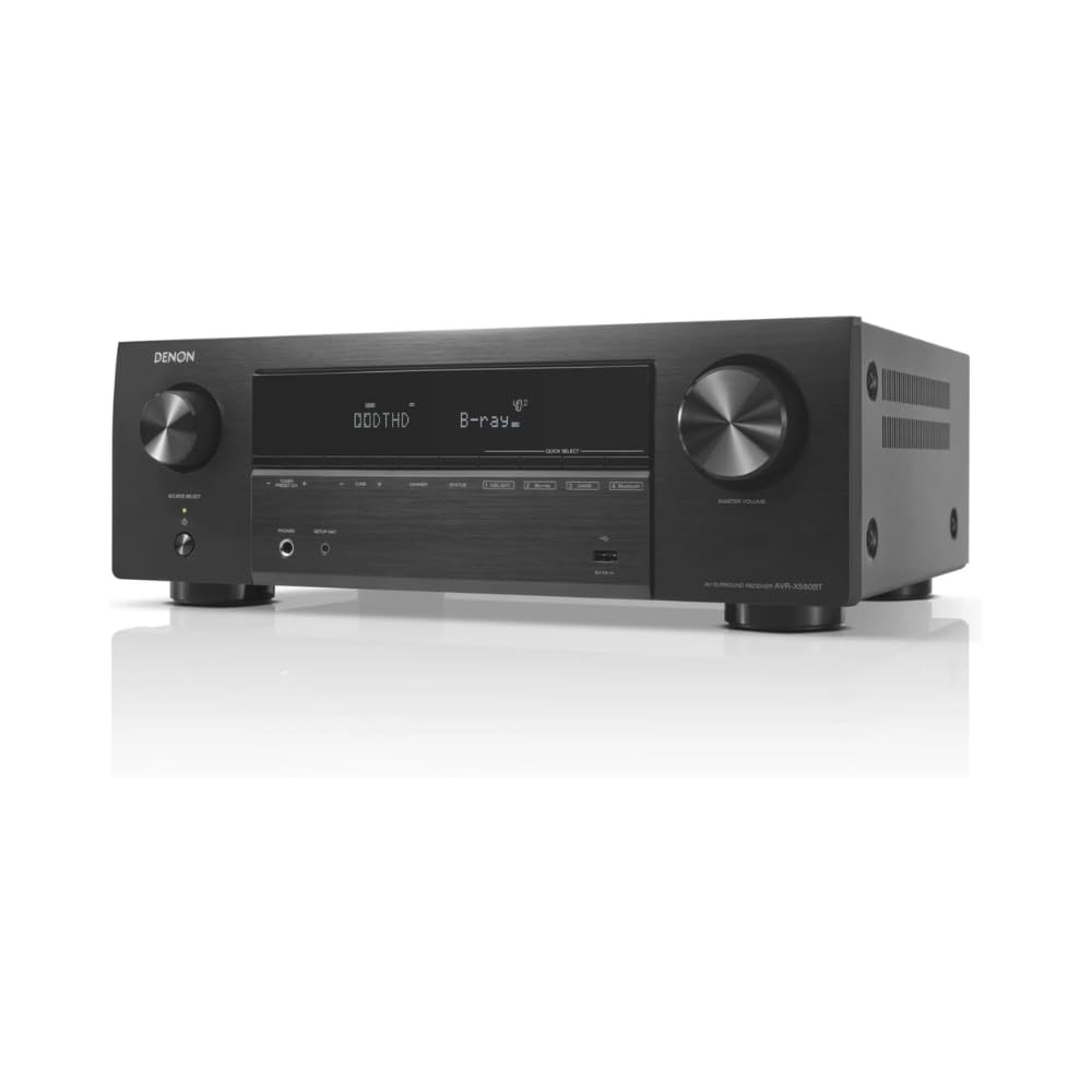 Denon AVR-X580BT 5.2 Ch. AV Bluetooth, HDMI, USB Receiver : Amazon