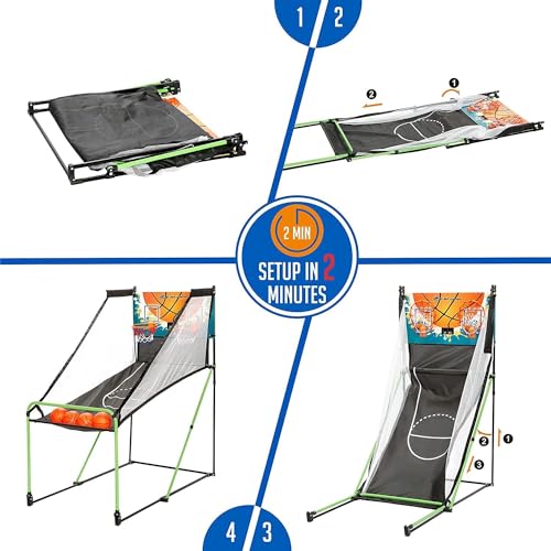 Image of Basketball Arcade Game, Indoor Play Equipment - Sports Activities & Birthday Party Games for Kids