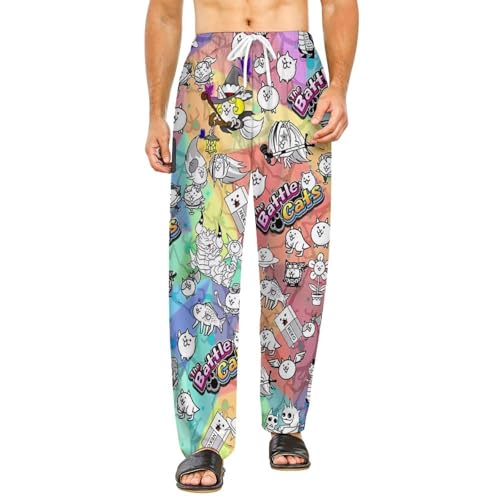 Battle-Cats Men's And Women's Cute, Stylish, And Comfortable Home Pajama Pants
