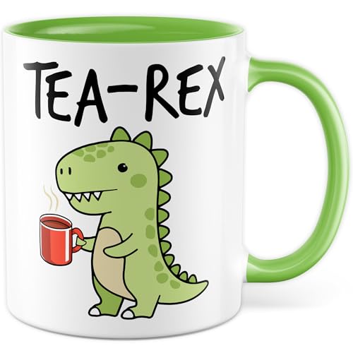 Tasse Meme Tea-REX, tasse à café thé dinosaure humour sarcasme idée cadeau bureau petit ami petite amie tasse à café