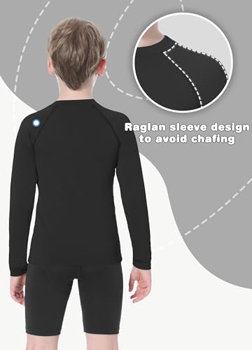 Image of MIVEI Toddlers Full Zip Up UV Rash Guard SPF Swim Shirts - Baby Boys Girls Long Sleeve Sun Protection Shirts Quick Dry UPF50+