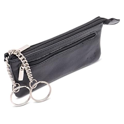 Safekeepers Leather Key Case, Black for extra long keys, Schlüsseletui, Key case Cover