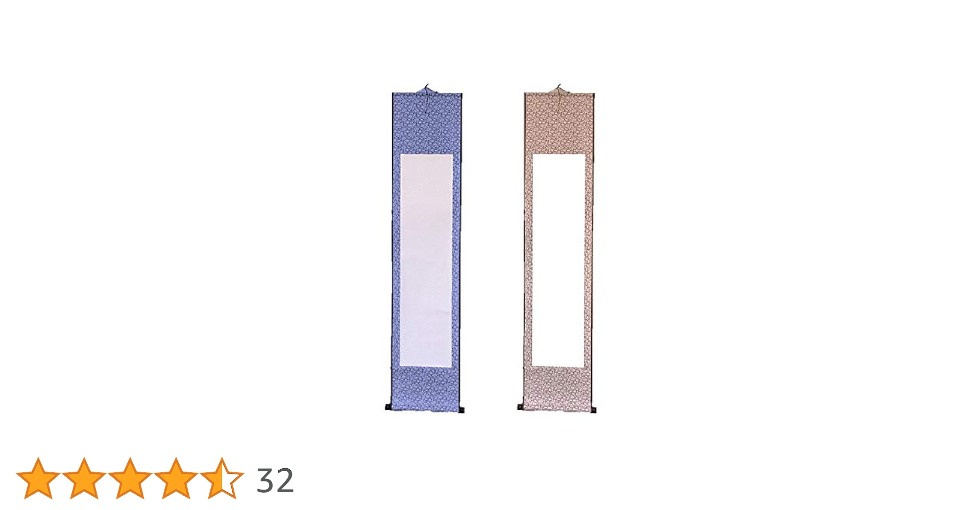 Amazon.co.jp: EXDUCT 掛け軸 2本 セット 無地 白紙 和紙 習字紙