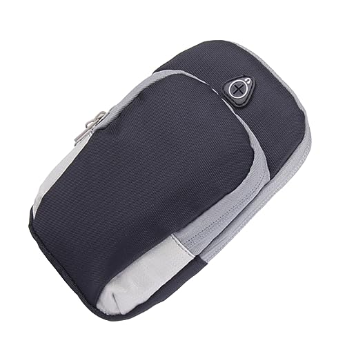 Lurrose 1Pc Flexible Armband for Phone Large Sports Arm Bag Breathable Running Holder for Fitness and Climbing Activities Black