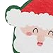 WeiLaiKeQi Print Dishcloth Cotton Dishwashing Cloth Cleaning Sponge Christmas Dishcloth for Kitchen, Santa Claus