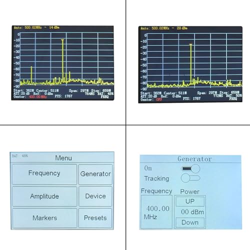Image of 2026 Portable Spectrum Analyzer 45MHz-4400MHz RF Signal Generator Touchscreen Battery Powered Signal Test Tool for Wireless Communication Testing