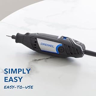 Dremel 3200 Rotary Tool 130W, Multitool Kit with 1 Flexible Shaft Attachment, 90 Accessories, Variable Speed 10.000-35.000 RPM for Cutting, Carving, Sanding, Polishing, Routing, Grinding