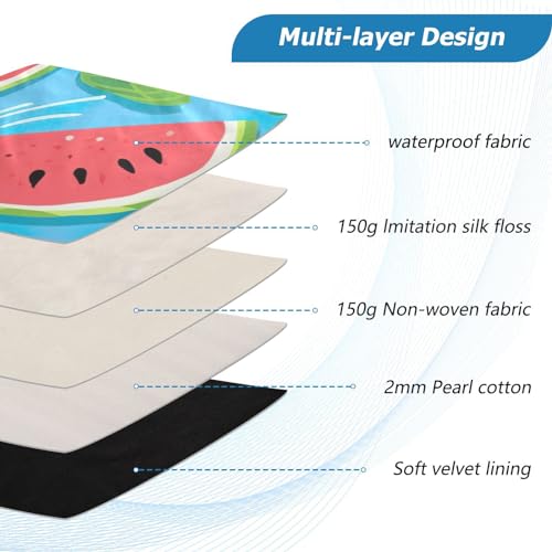 Funda para portátil 13-14 pulgadas con diseño de sandías miniatura 4
