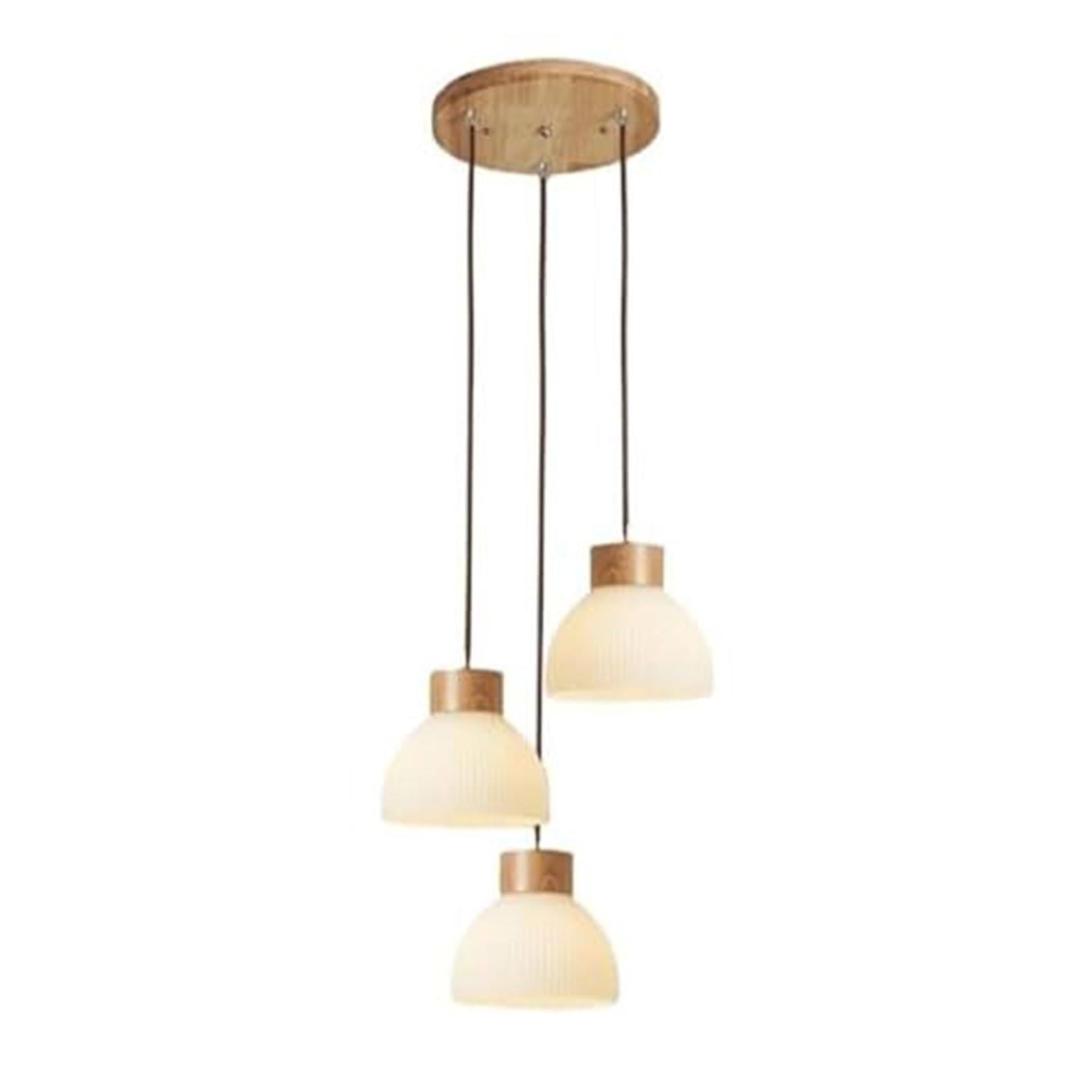 KBUUKYYXouy Scandinavian Cream Glass Adjustable Height E27 Pendant Lamp Chandelier Hanging Lighting Ceiling Fixture for Bedroom Kitchen Island Study Classic Decor(3 Lamp Head)