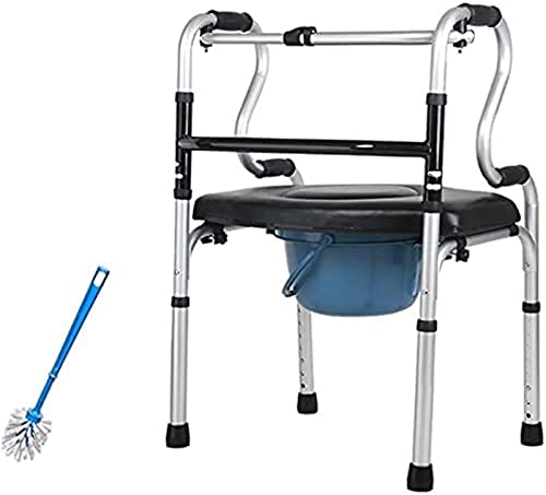 折りたたみ式で高さ調節可能な歩行器 2輪歩行器 高齢者や障害者用歩行器 バスケットとパッド入りシート付き歩行補助具 快適性が2倍に 希望的観測