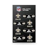 Rico Industries NFL New Orleans Saints Peel and Stick Tattoos Small