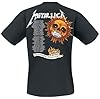 Metallica Flaming Skull Tour Tee Men T-Shirt Black L, 100% Cotton, Regular #2