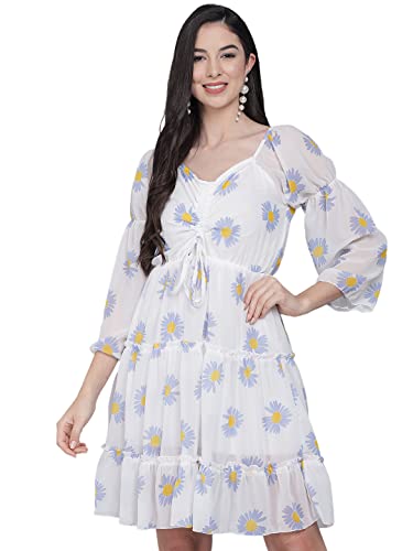 Image of FUNDAY FASHION Women's Fit And Flare Knee Length Dress